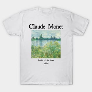 Banks of Seine by Claude Monet T-Shirt